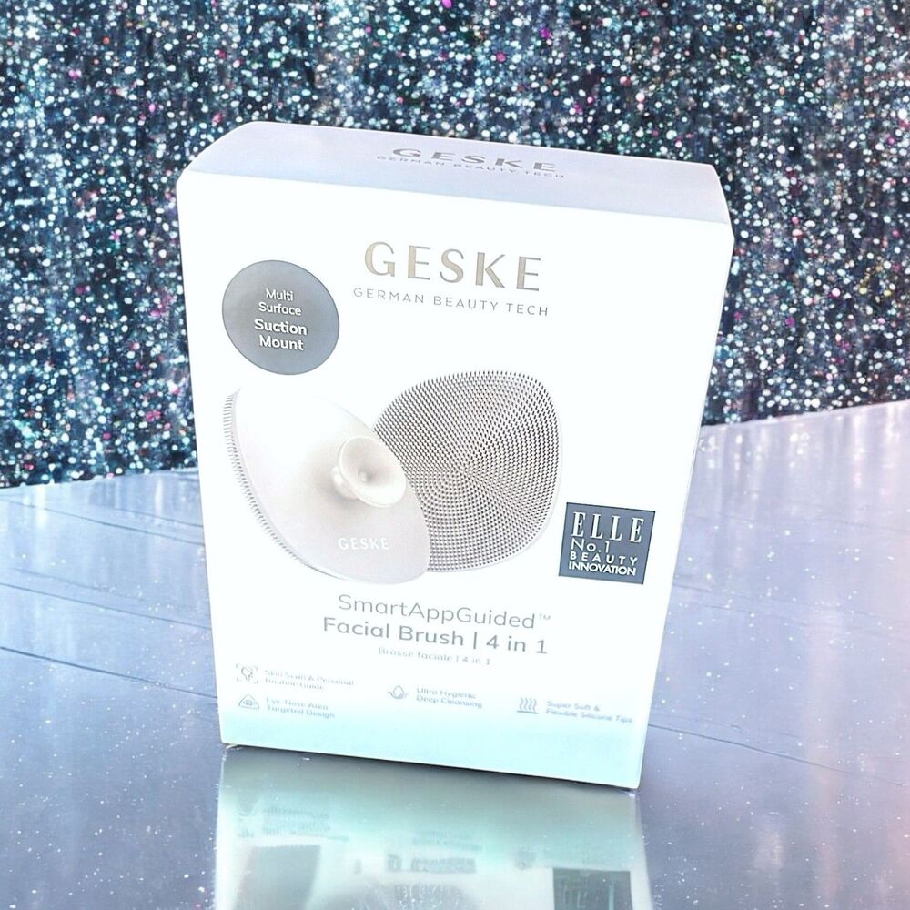 GESKE Facial Brush SmartAppGuided 4 in 1 Facial Brush in Starlight New in Box